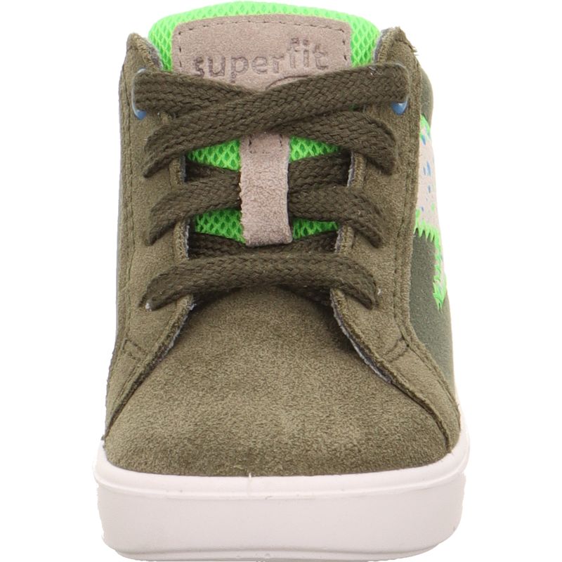 Superfit SUPIES Boys Sneakers high - Material: Leder/Sonstiges Material/Texti in Green