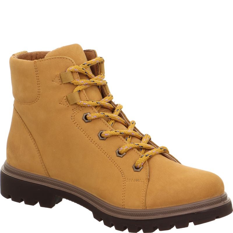 Legero MONTA Damen Schnürboots - Material: Leder in Gelb