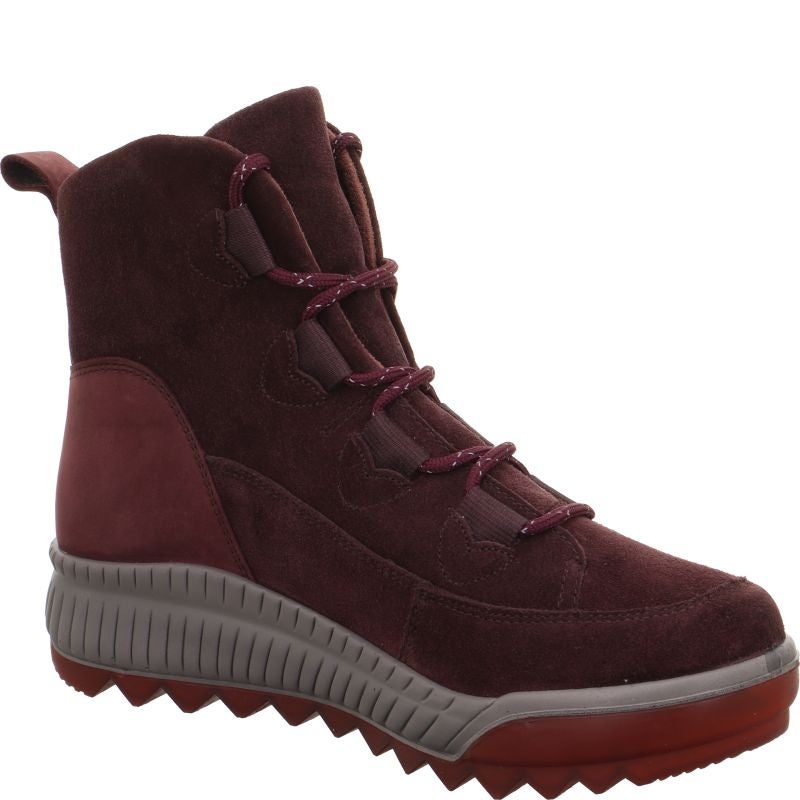 Legero TIRANO Damen Schnürboots - Material: Leder in Rot