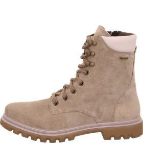 legero MONTA Damen Schnürboots - Material: Leder in Beige