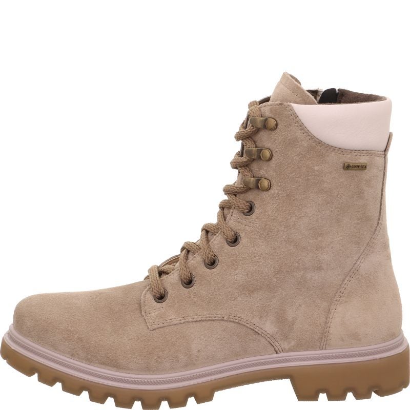 Legero MONTA Woman Lace-up boot - Material: Leather in Beige