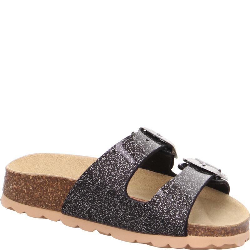 Superfit FUSSBETTPANTOFFEL Girls Slipper - Material: Sonstiges Material in Black
