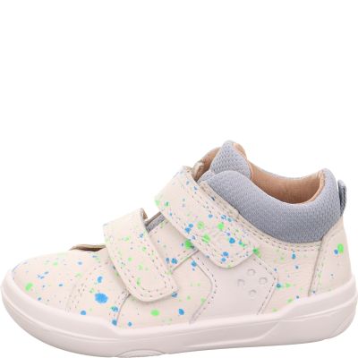 Superfit SUPERFREE Jungen Sneaker low - Material: Leder/Textil in Weiß