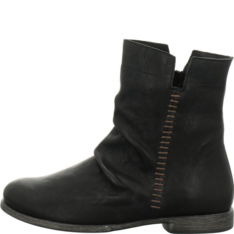 Think AGRAT Woman Ankle boot - Material: Leather in Black