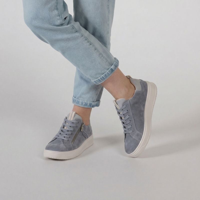legero REJOISE Damen Sneaker low - Material: Leder in Blau