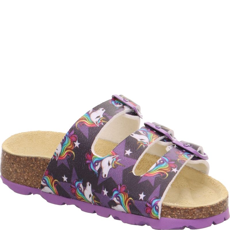 Superfit FUSSBETTPANTOFFEL Girls Slipper - Material: Sonstiges Material in Purple