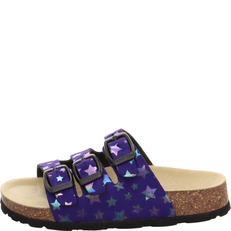 Superfit FUSSBETTPANTOFFEL Girls Slipper - Material: Sonstiges Material in Purple
