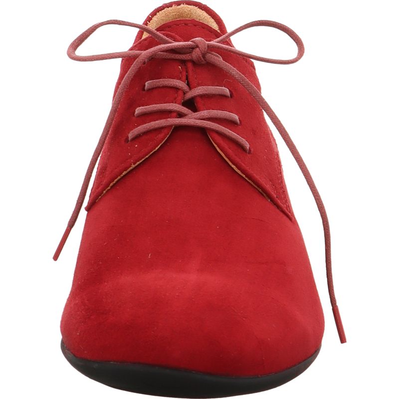 Think GUAD2 Woman Lace up shoe - Material: Leather in Red