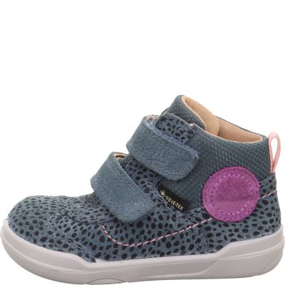 Superfit SUPERFREE Mädchen Sneaker high - Material: Leder/Textil in Blau