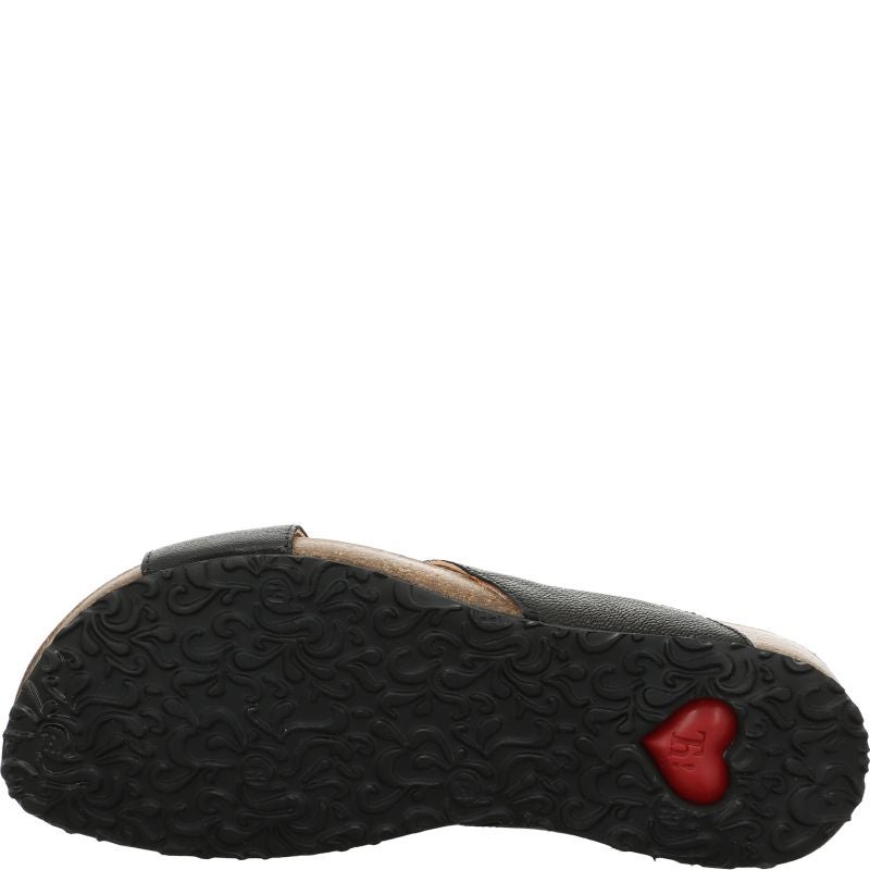 Think JULIA DAMEN Woman Strap sandal - Material: Leather in Black