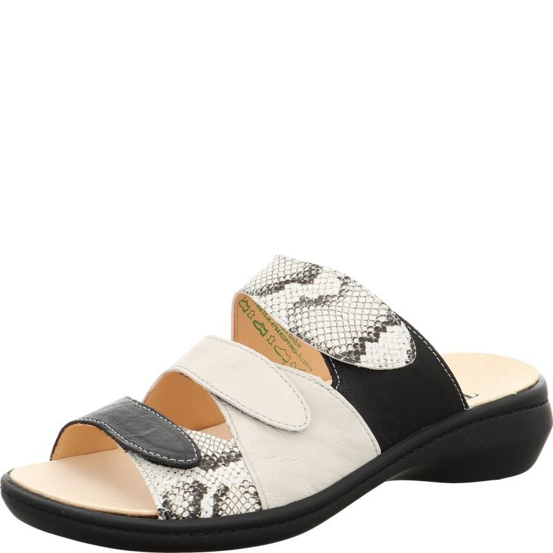 Think! CAMILLA Damen Pantolette - Material: Leder in Schwarz