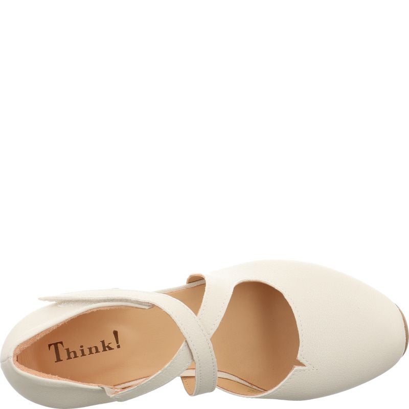 Think AIDA DAMEN Woman Pumps - Material: Leather in Beige