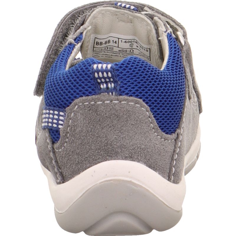 Superfit FREDDY Jungen Sandale - Material: Leder/Textil in Grau