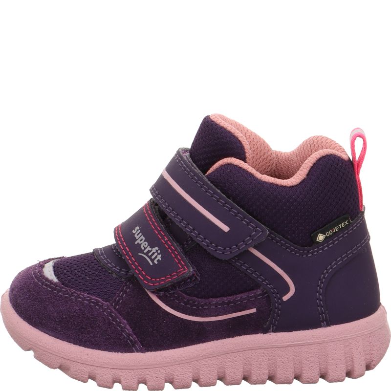 Superfit SPORT7 MINI Girls Sneakers high - Material: Leder/Sonstiges Material/Texti in Purple