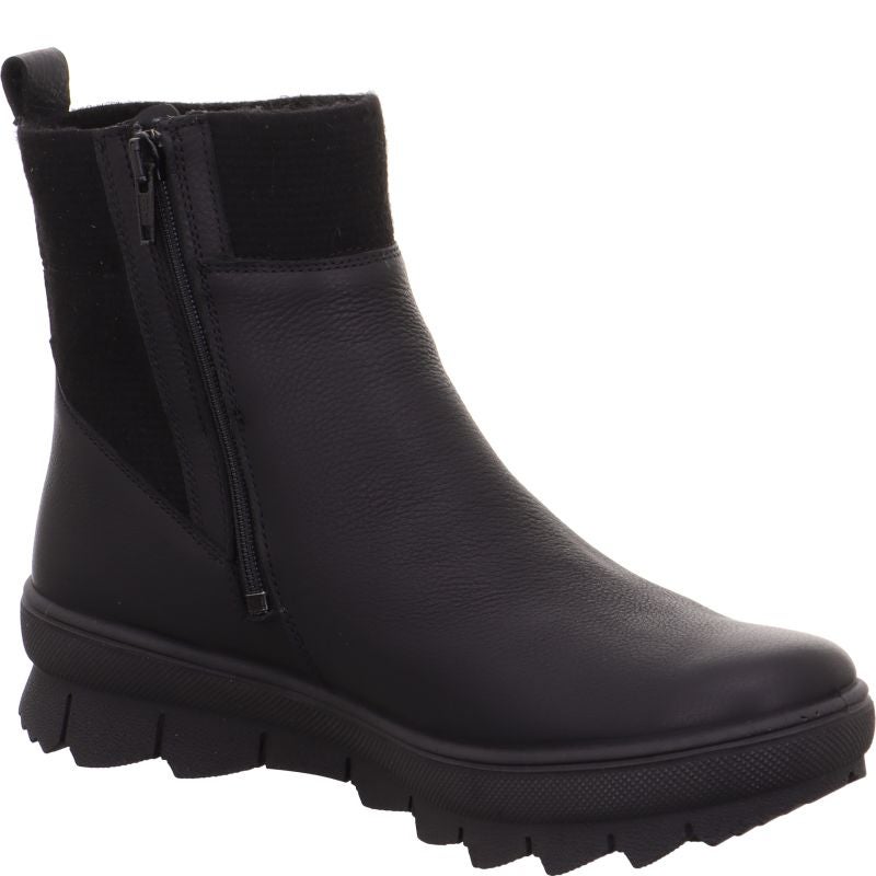 Legero NOVARA Damen Stiefelette - Material: Leder in Schwarz