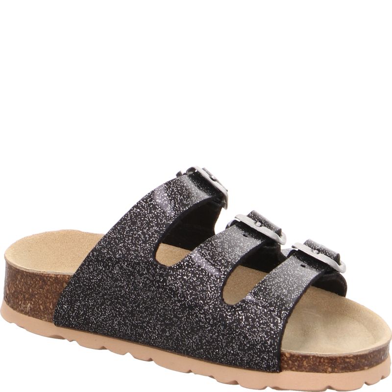 Superfit FUSSBETTPANTOFFEL Girls Slipper - Material: Sonstiges Material in Black