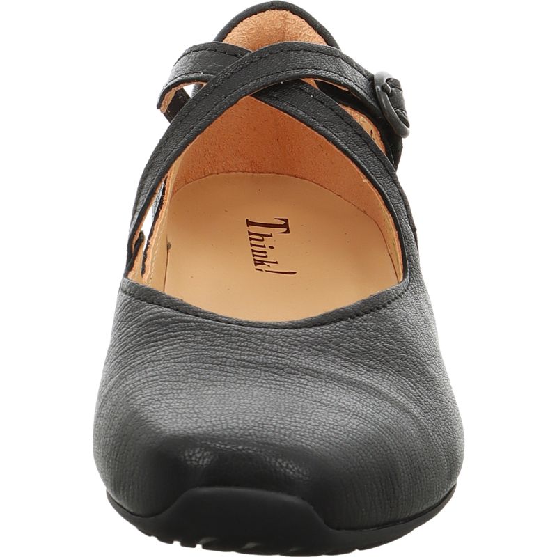 Think! GAUDI Damen Ballerina - Material: Leder in Schwarz