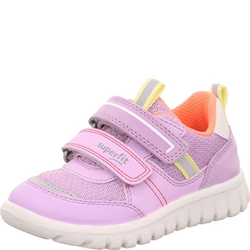 Superfit SPORT7 MINI Girls Sneakers low - Material: Leder/Sonstiges Material/Texti in Purple