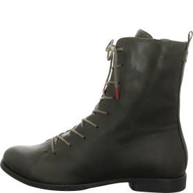 Think AGRAT Woman Ankle boot - Material: Leather in Olive