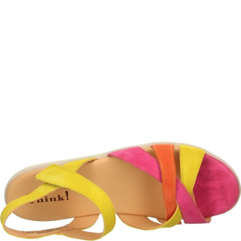 Think NATURE SAND Woman  - Material: Leather in Yellow