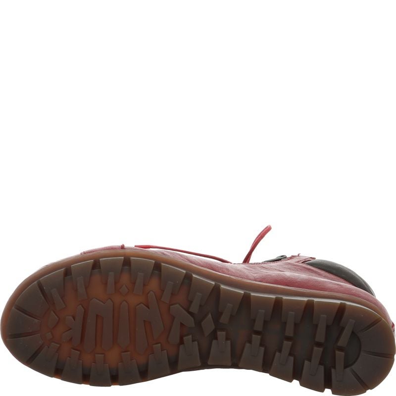 Think! MENSCHA Damen Stiefelette - Material: Leder in Rot