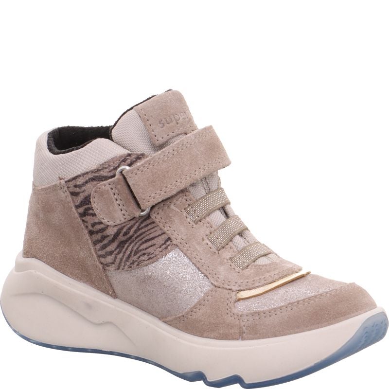 Superfit MELODY Girls Sneakers high - Material: Leder/Sonstiges Material/Texti in Beige