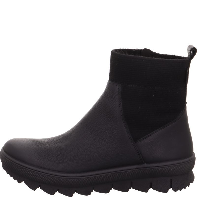 Legero NOVARA Damen Stiefelette - Material: Leder in Schwarz