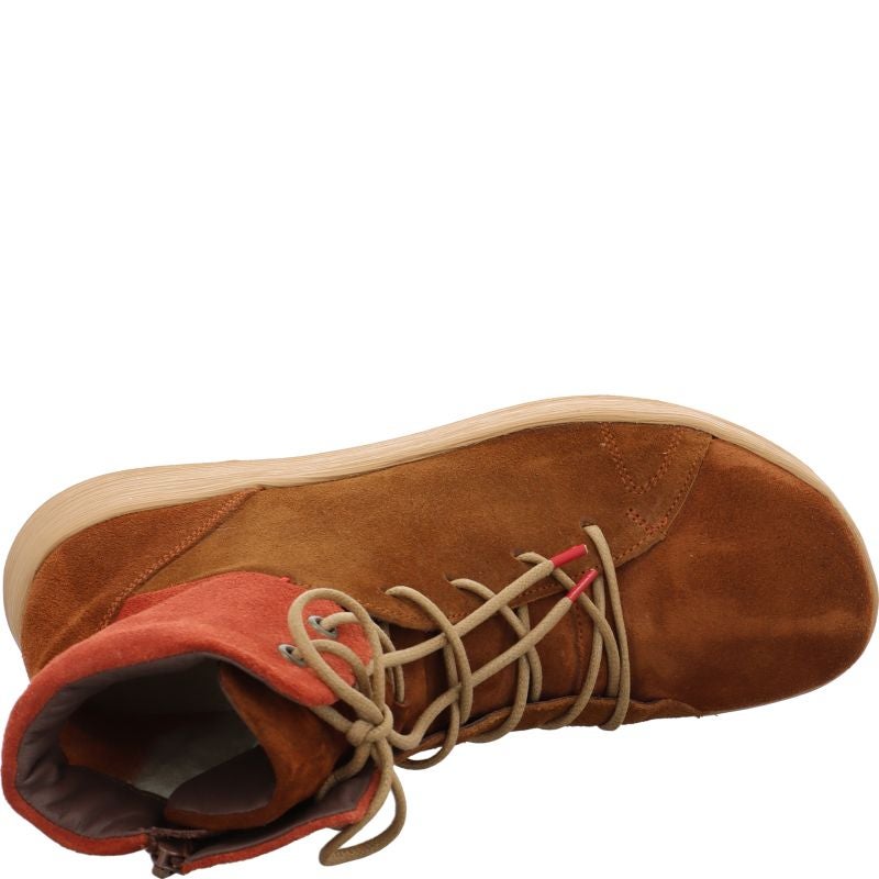 Think! COMODA Damen Stiefelette - Material: Leder in Braun