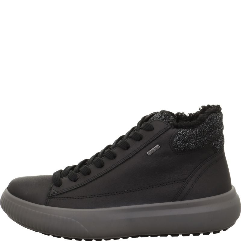 Legero T4 JUMP Damen Sneaker high - Material: Leder in Schwarz