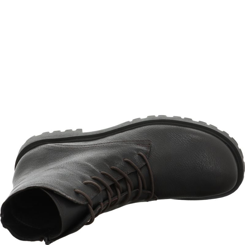 Think TRENTO Woman Ankle boot - Material: Leather in Brown