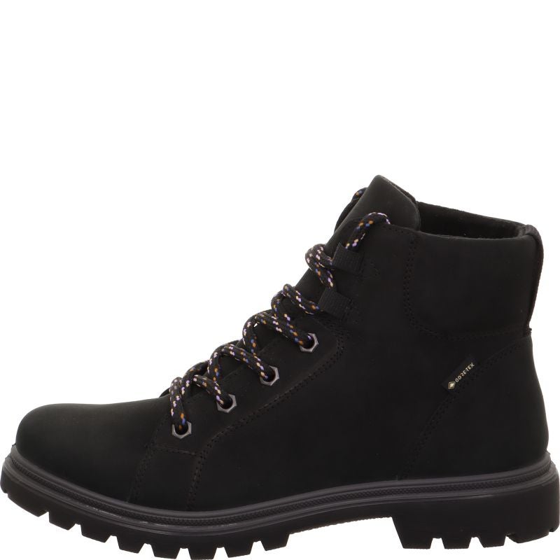 Legero MONTA Damen Schnürboots - Material: Leder in Schwarz
