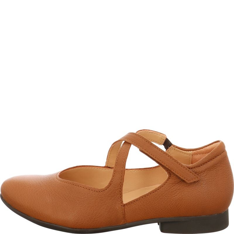 Think GUAD2 Woman Ballerina - Material: Leather in Brown