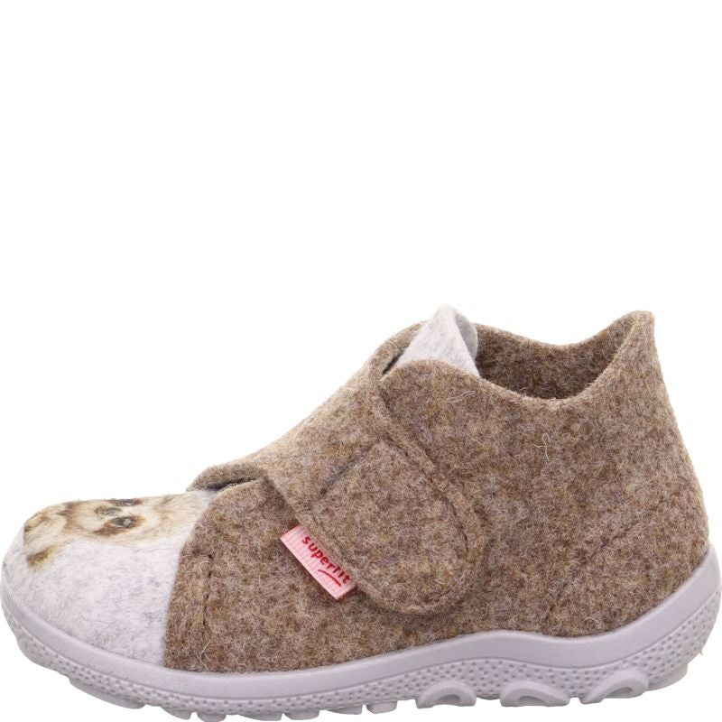 Superfit HAPPY OCTI Unisex | Boys Slipper - Material: Textile in Beige