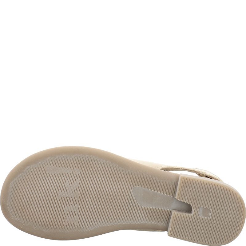 Think KAMAA Strap sandal - Material: Leather in Beige