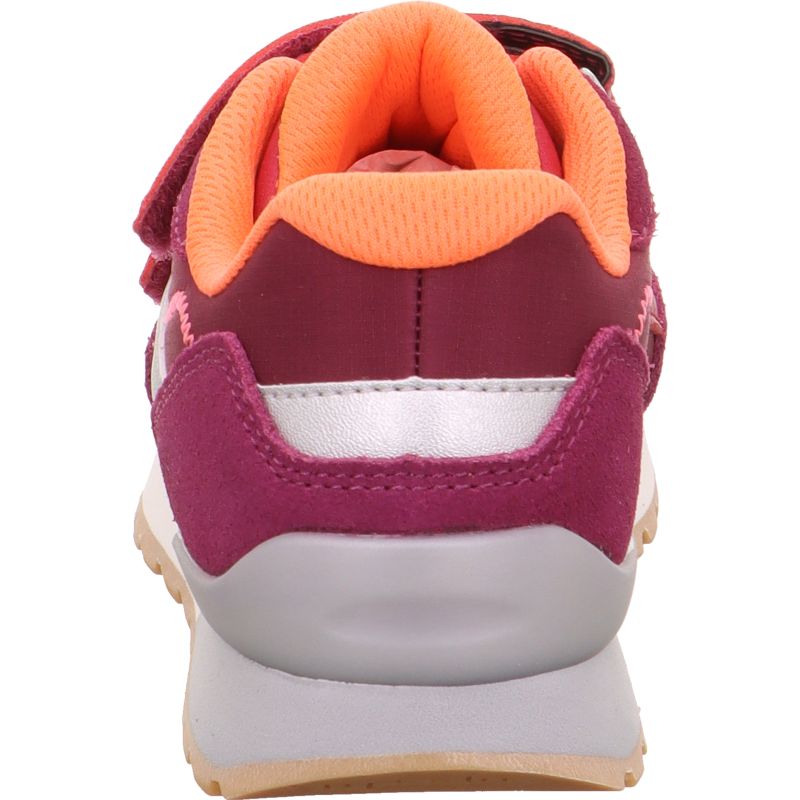 Superfit DASH Mädchen Sneaker low - Material: Leder/Sonstiges Material/Textil in Rot