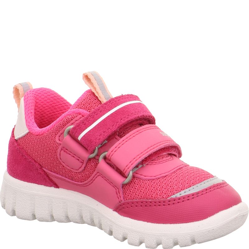 Superfit SPORT7 MINI Girls Sneakers low - Material: Leder/Sonstiges Material/Texti in Pink