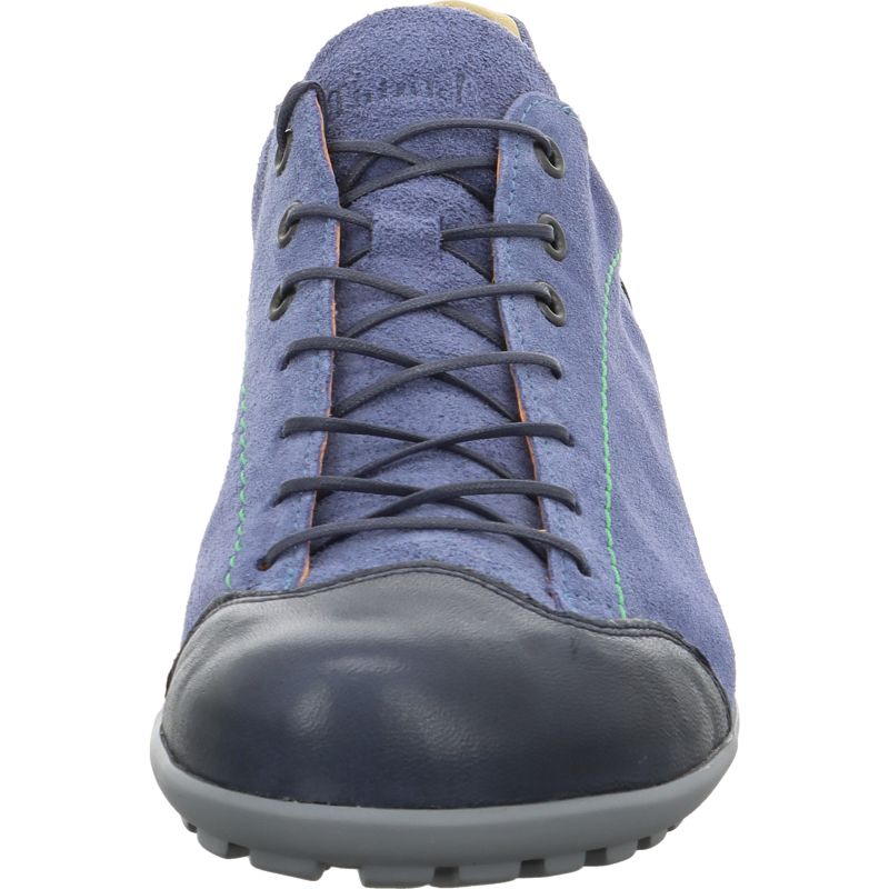 Think KONG HERREN Lace up shoe - Material: Leather in Blue