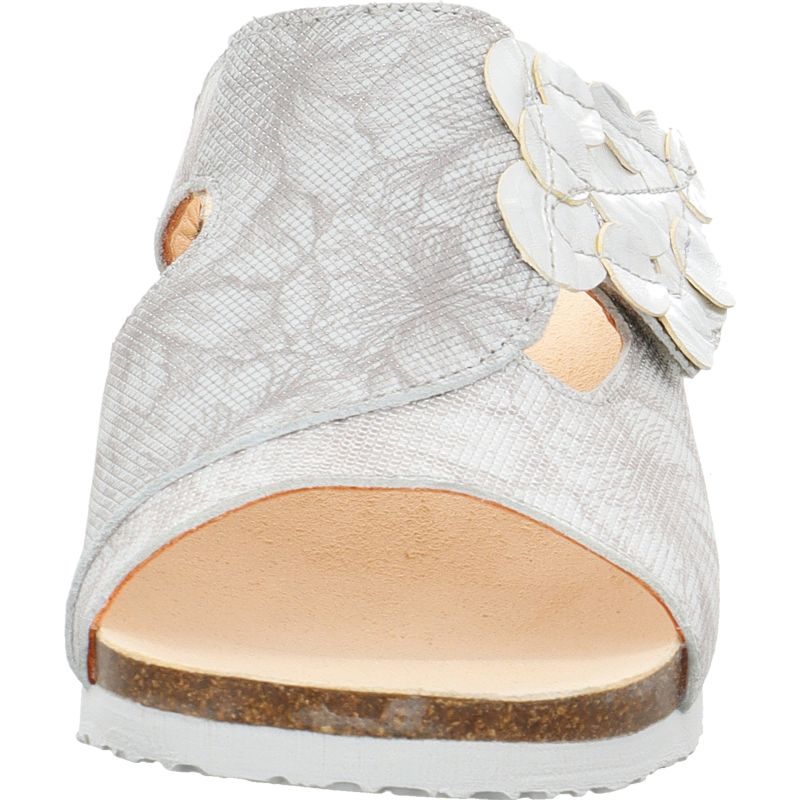 Think MIZZI DAMEN Mules - Material: Leather in Metallic