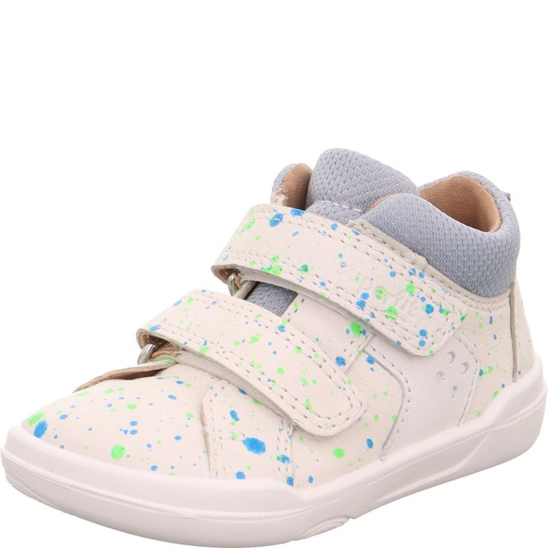 Superfit SUPERFREE Jungen Sneaker low - Material: Leder/Textil in Weiß