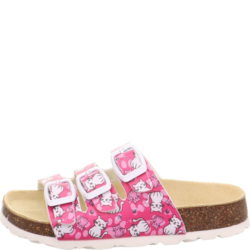 Superfit FUSSBETTPANTOFFEL Girls Slipper - Material: Sonstiges Material in Pink