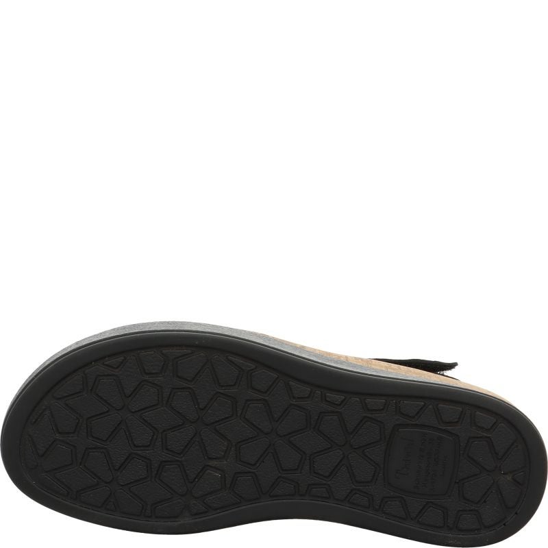 Think MEGGIE Woman Strap sandal - Material: Leather in Black