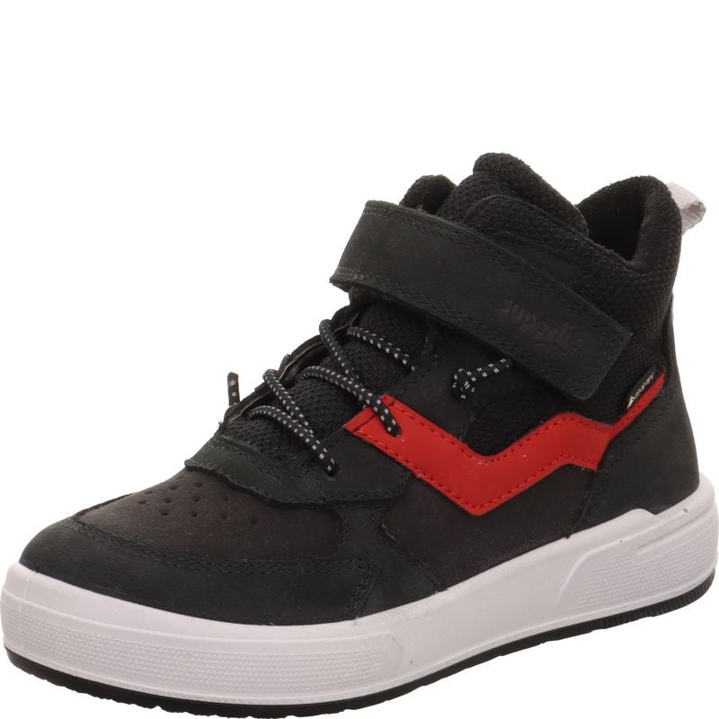 Superfit MAVERICK Boys Sneakers high - Material: Leder/Sonstiges Material/Texti in Black