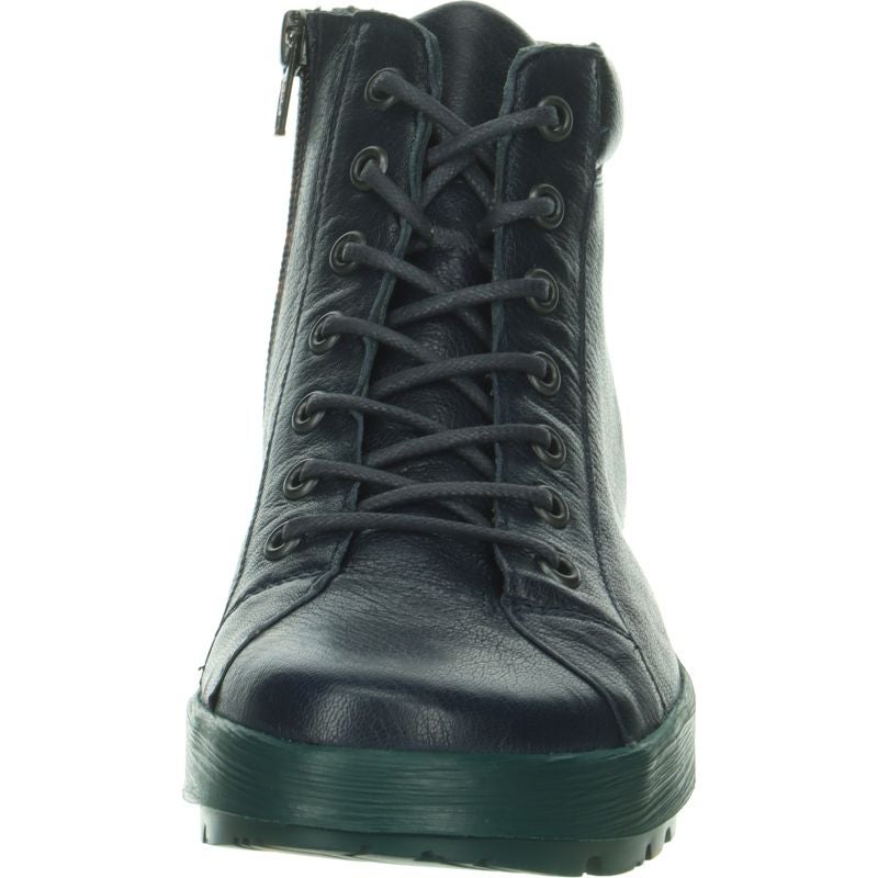 Think COMODA Woman Ankle boot - Material: Leather in Blue