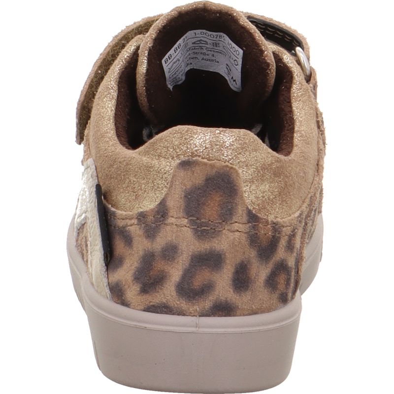 Superfit SUPIES 4S Mädchen Sneaker high - Material: Leder/Textil in Braun