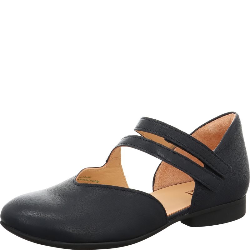 Think! GUAD2 Damen Ballerina - Material: Leder in Blau