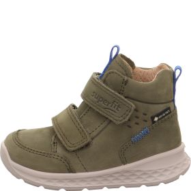 Superfit BREEZE Boys Sneakers high - Material: Leather in Green