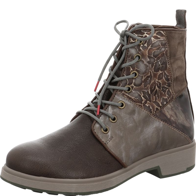 Think COGITA Woman Ankle boot - Material: Leather in Grey