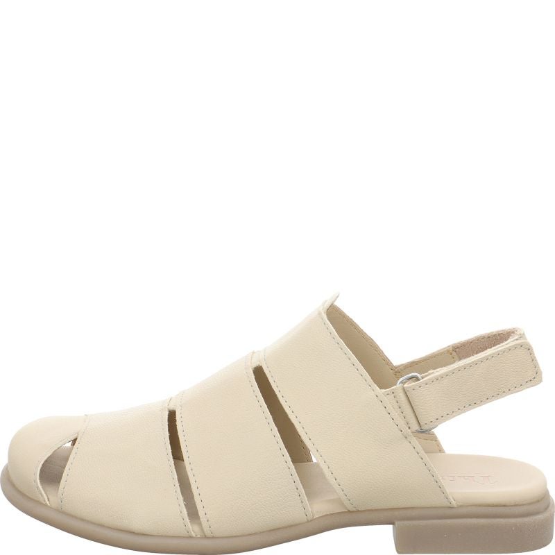 Think! KAMAA Damen Sandale - Material: Leder in Beige