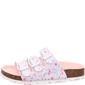 Superfit FUSSBETTPANTOFFEL Girls Slipper - Material: Sonstiges Material in White