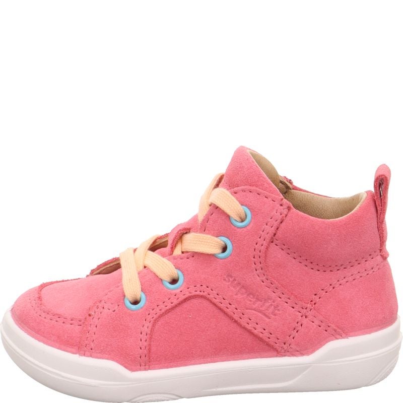 Superfit SUPERFREE Mädchen Sneaker high - Material: Leder in Rosa